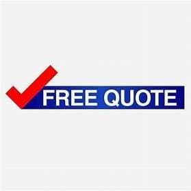 A large red tick next to a blue rectangular banner with the white text FREE QUOTE on it, set against a plain white background. A large red tick next to a blue rectangular banner with the white text FREE QUOTE on it, set against a plain white background.