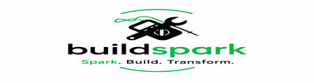 buildspark-logo-london A black colour inspection machine showing on a buildspark logo